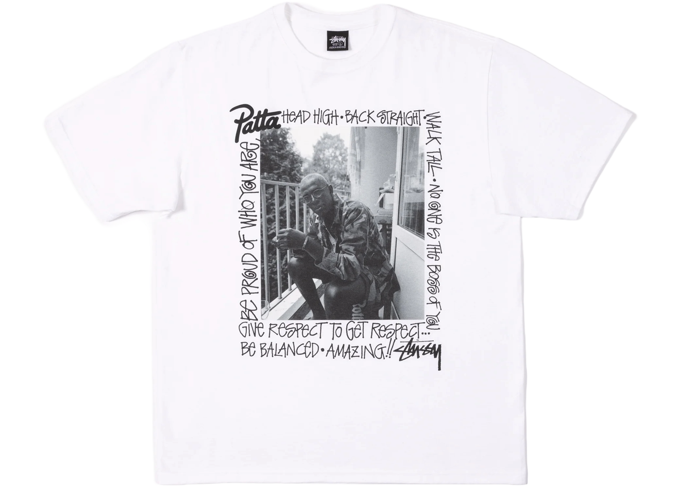 Stüssy X Patta Respect T-Shirt White