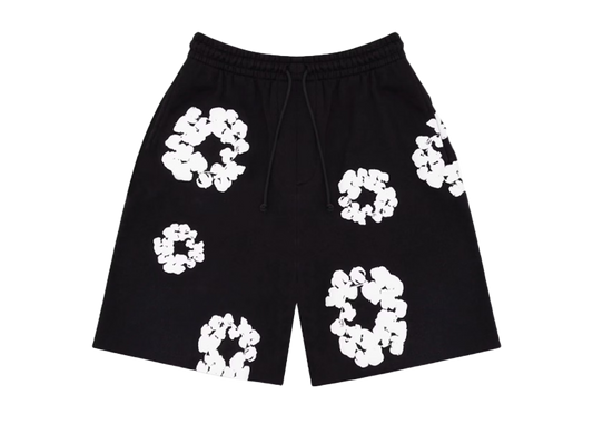 Denim Tears The Cotton Wreath Shorts Black