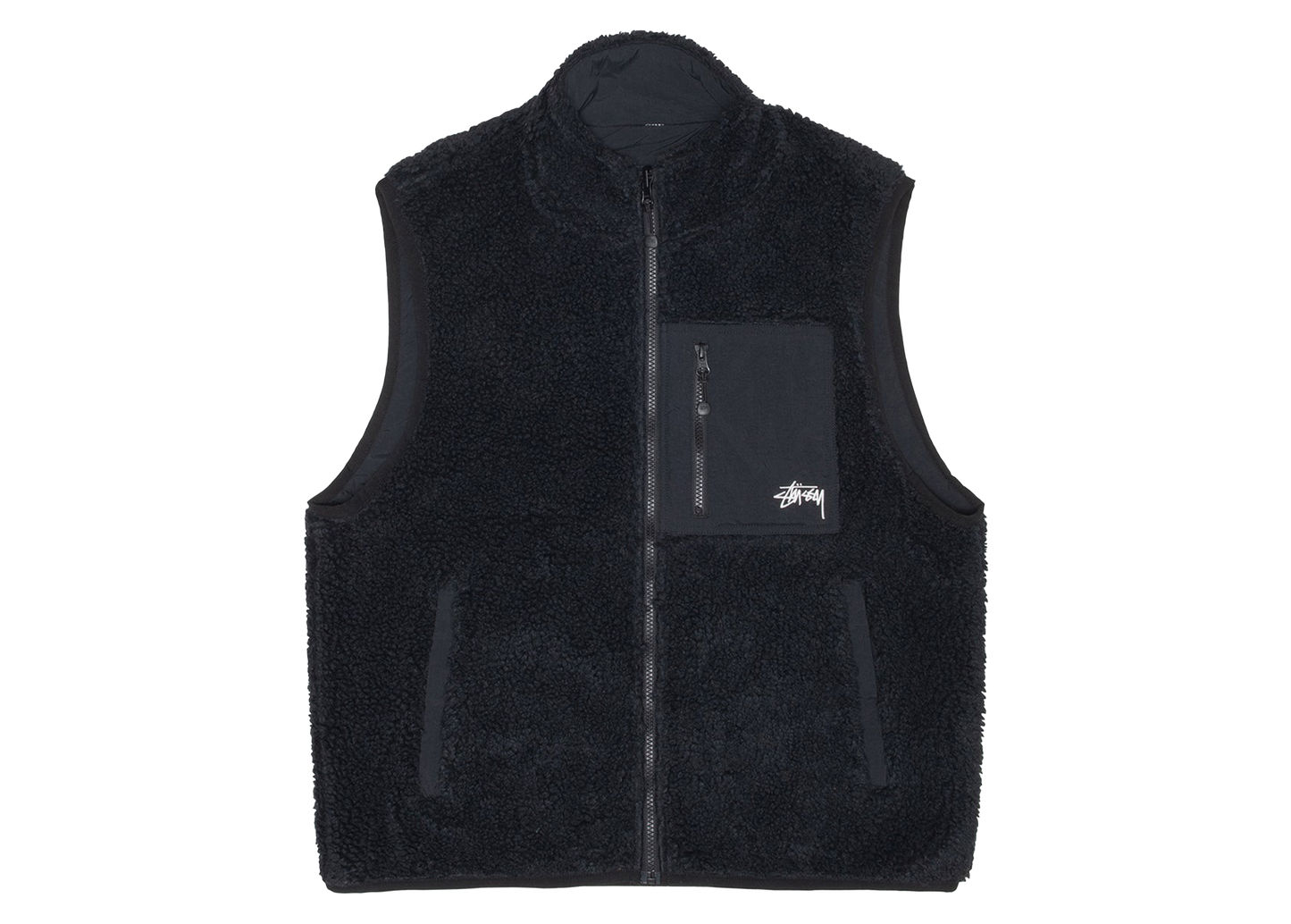 Stüssy Sherpa Body Warmer Black