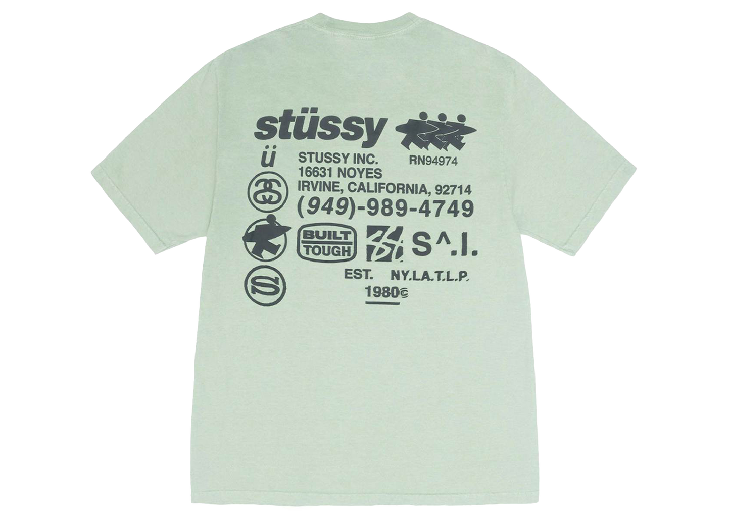 Stüssy DNA Pigment Dyed T-Shirt Green