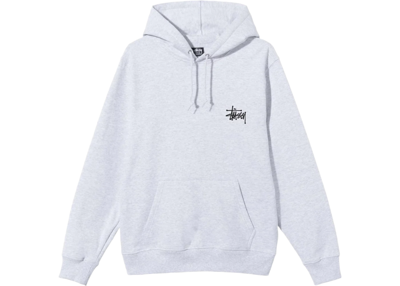 Stüssy Basic Hoodie Ash Heather