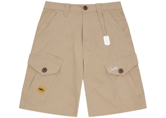 Corteiz Storm Cargo Shorts Beige