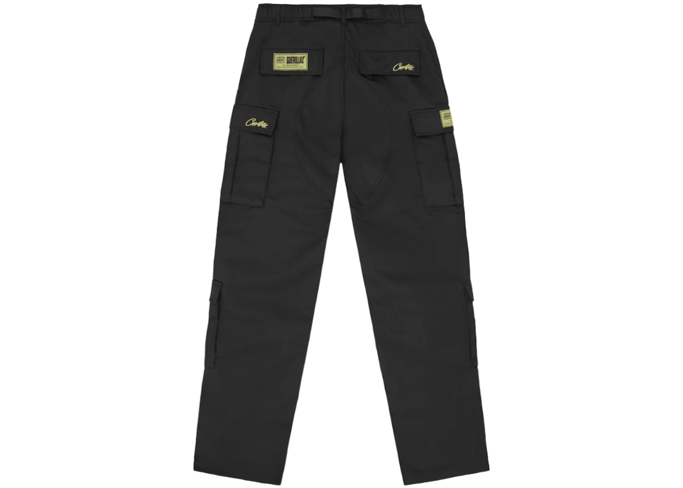 Corteiz Yella Guerillaz Cargo Pants Black Yellow