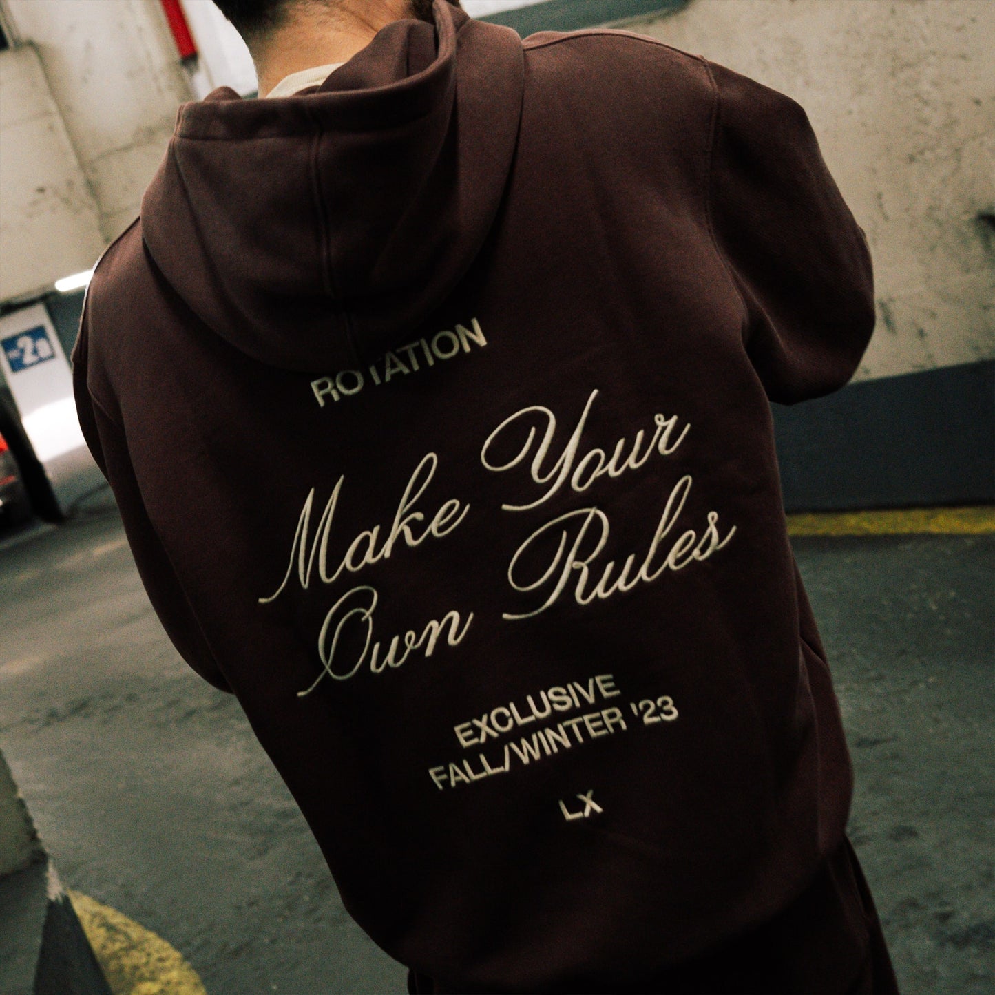 Make Your Own Rules Zip-Up Hoodie Mocha