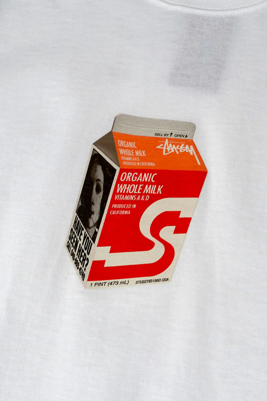 Stüssy milk t-shirt white