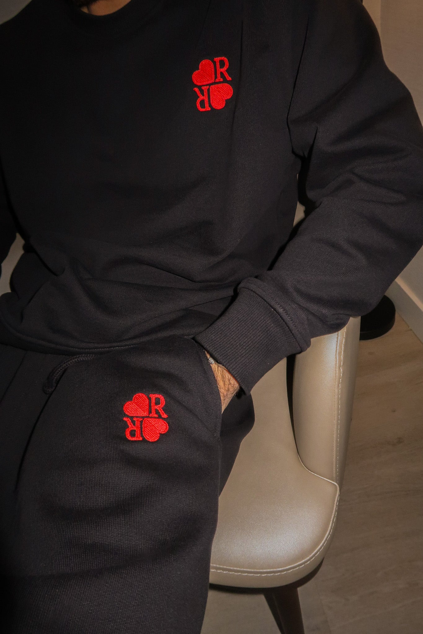 Valentine's Sweatpants Black