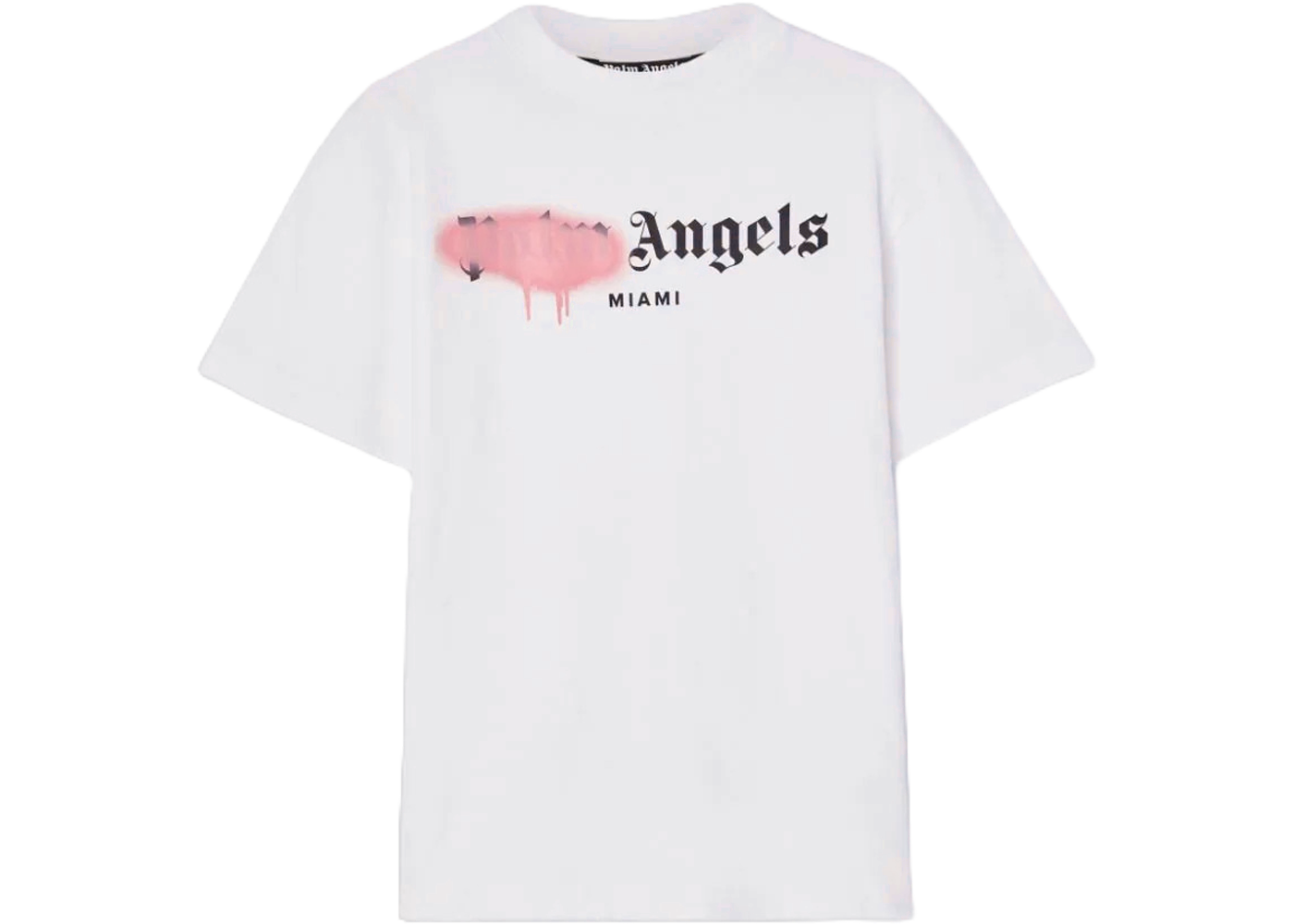 Palm Angels Miami Sprayed Logo T-Shirt White