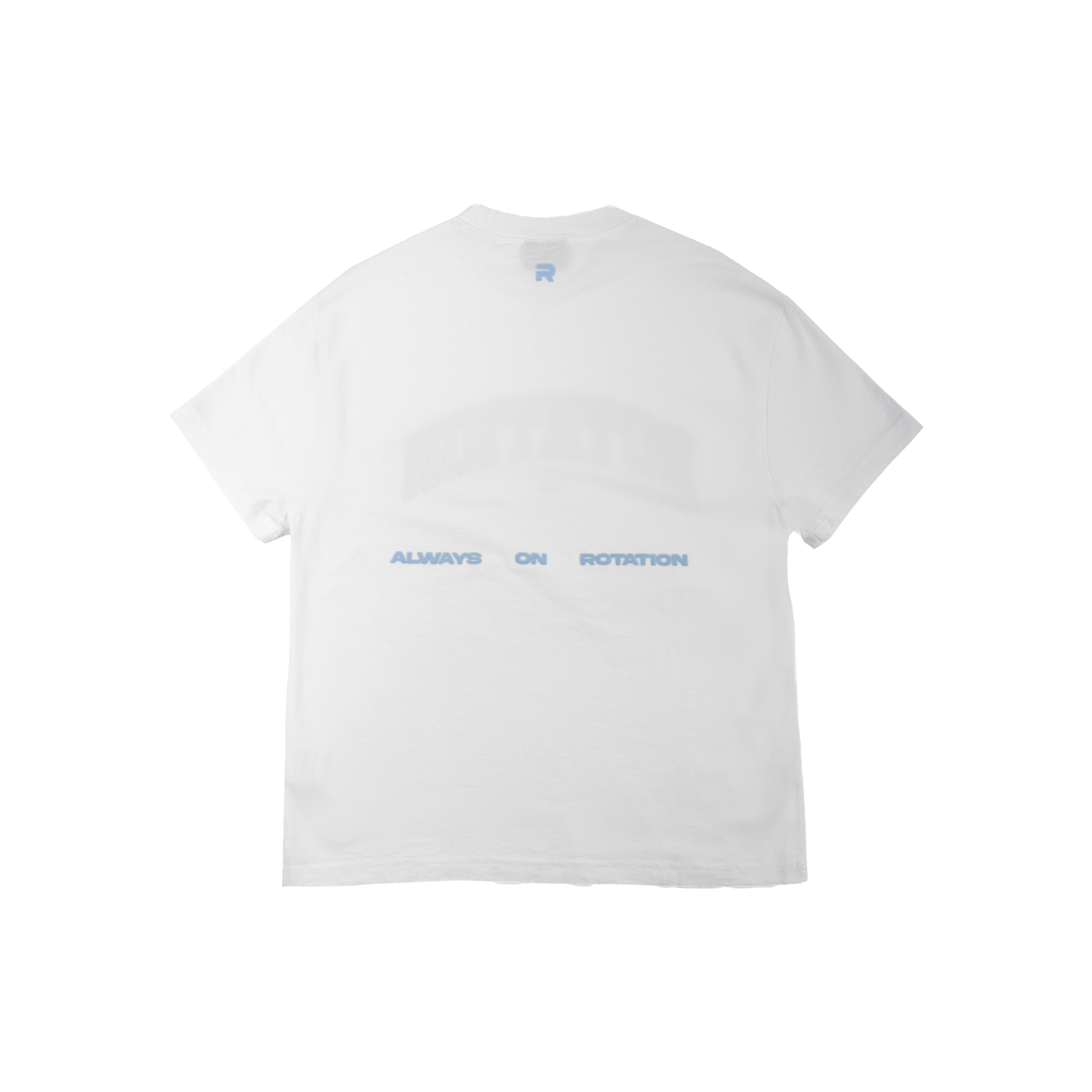 Rotation T-Shirt White Baby Blue